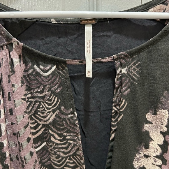 FREE PEOPLE Out Of The Woods Dress With Side Splits Size Medium - Picture 4 of 8